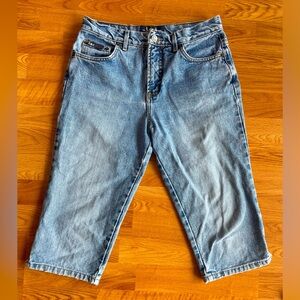 LEI L.E.I. Vintage Y2K Low Rise Low Waist Cotton Denim Jean Capris Size 11